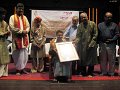 Veena artiste Ashwin Anand receiving Ananya Yuva Puraskara